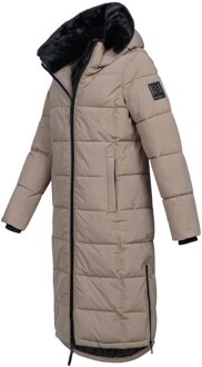 Dames Winterjas Knuffelige Fee - Extra Lang & Gezellig Warm Grijs - XL