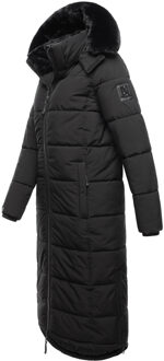 Dames Winterjas Knuffelige Fee - Extra Lang & Gezellig Warm Zwart