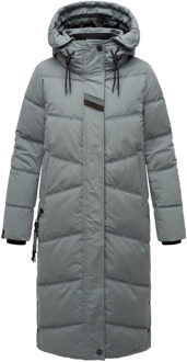 dames winterjas Kuschelmausi – Extra Lang & Heerlijk Warm Blauw