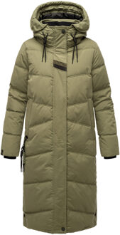 dames winterjas Kuschelmausi – Extra Lang & Heerlijk Warm Groen