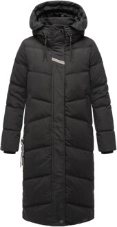 dames winterjas Kuschelmausi – Extra Lang & Heerlijk Warm Zwart