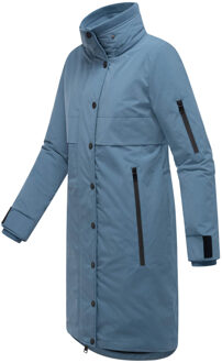 dames winterjas met afneembare capuchon – model Anoukaa Blauw - 3XL