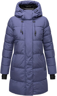 dames winterjas met capuchon & fleecevoering – Kaituu Blauw