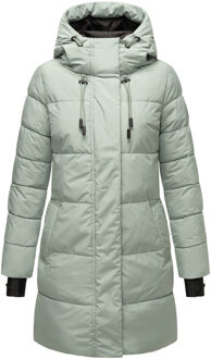 dames winterjas met capuchon & fleecevoering – Kaituu Groen - L