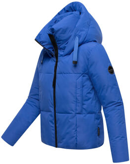 dames winterjas Ninikaa met capuchon & fleecevoering Blauw - L
