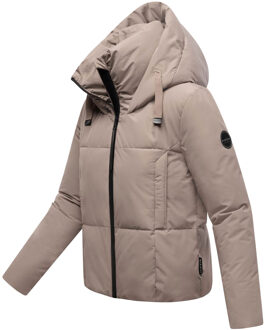 dames winterjas Ninikaa met capuchon & fleecevoering Grijs - L