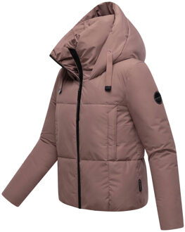 dames winterjas Ninikaa met capuchon & fleecevoering Paars - S