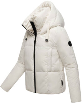 dames winterjas Ninikaa met capuchon & fleecevoering Wit - L
