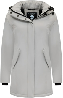 Dames Winterjas Parka - Slim Fit - Beige