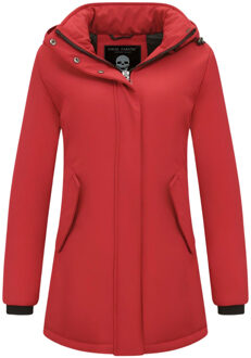 Dames Winterjas Parka - Slim Fit - Rood