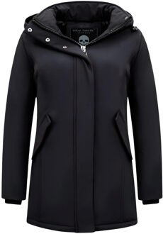 Dames Winterjas Parka - Slim Fit - Zwart