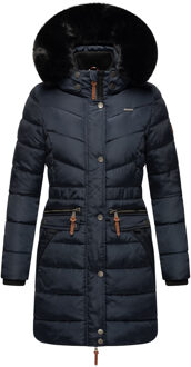 Dames Winterjas Paula – Extra Warm, Waterafstotend & Met Afneembare Bontkraag Zwart