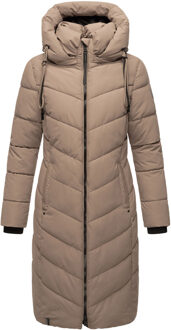 Dames Winterjas Sahnekatzii – Lang & Extra Warm Grijs - 6XL