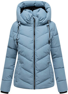 dames winterjas Sahnemausii XVI met afneembare capuchon Blauw