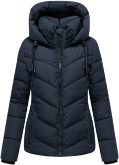 dames winterjas Sahnemausii XVI met afneembare capuchon Blauw