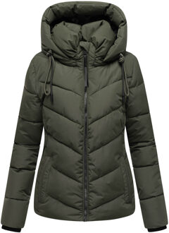 dames winterjas Sahnemausii XVI met afneembare capuchon Groen - XL