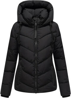 dames winterjas Sahnemausii XVI met afneembare capuchon Zwart - XS