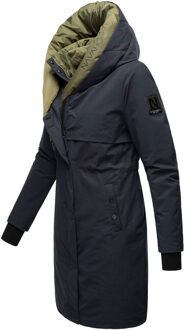 dames winterjas Snowelf – Licht & Warm met magneetsluiting Blauw