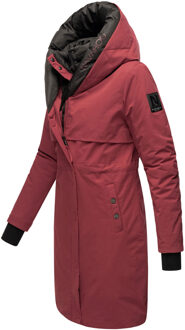dames winterjas Snowelf – Licht & Warm met magneetsluiting Rood