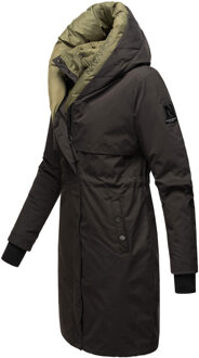 dames winterjas Snowelf – Licht & Warm met magneetsluiting Zwart