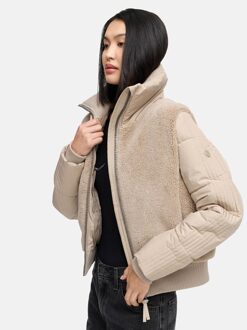 dames winterjas TEDDYZONE – trendy, warm & comfortabel Grijs - L