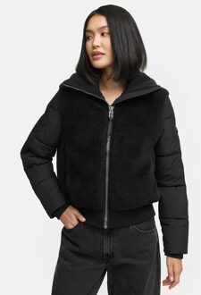 dames winterjas TEDDYZONE – trendy, warm & comfortabel Zwart - L