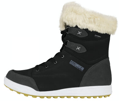 Dames Winterlaarzen Echt Leer met Imitatiebont Zwart - EU 40
