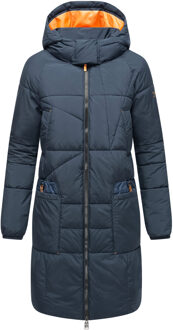 dames wintermantel Bliblablubb – warm & lichtgewicht - maat Blauw