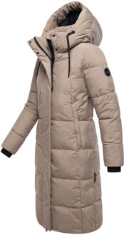 dames wintermantel Chumanii XVI met magnetische zakken Beige