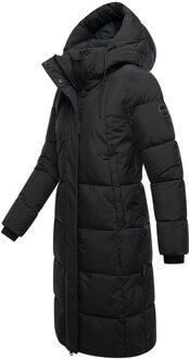 dames wintermantel Chumanii XVI met magnetische zakken Zwart