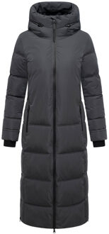 dames wintermantel Honiaa XVI met capuchon & ritszakken Grijs - 4XL