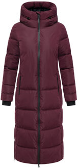 dames wintermantel Honiaa XVI met capuchon & ritszakken Rood