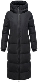 dames wintermantel Honiaa XVI met capuchon & ritszakken Zwart - L