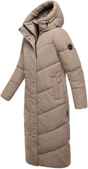 dames wintermantel Ranjaa gewatteerd met capuchon & reflecterende details Grijs - 4XL