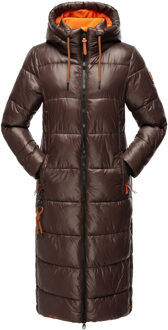 dames wintermantel Schmuseengel – Lang & Stijlvol Warm Bruin