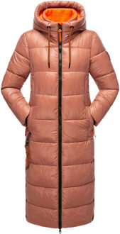 dames wintermantel Schmuseengel – Lang & Stijlvol Warm Bruin