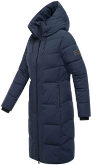 dames wintermantel SCHOKOKUSS – elegant, warm & functioneel Blauw - M