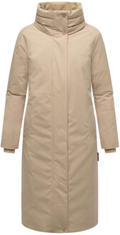 dames wintermantel Traumblüte – elegant, weerbestendig & warm Beige - S