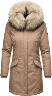 Dames Winterparka Cristal – Premium Collectie met Afneembare Bontkraag Grijs