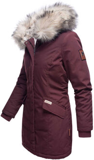 Dames Winterparka Cristal – Premium Collectie met Afneembare Bontkraag Rood