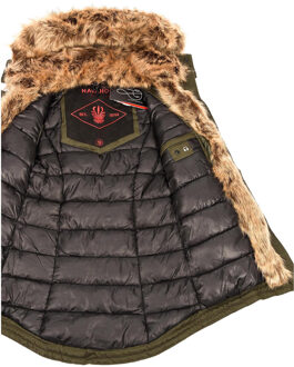 Dames Winterparka Daria – Klassieker, Warm & Met Afneembare Bontkraag Groen