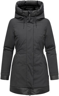 dames winterparka WINTERPRINZESSIN met capuchon & vrouwelijke pasvorm Grijs - L
