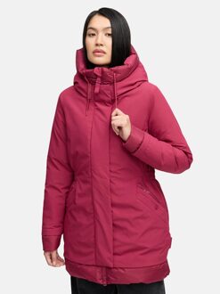 dames winterparka WINTERPRINZESSIN met capuchon & vrouwelijke pasvorm Rood