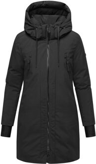 dames winterparka WINTERZART met 5.000 mm waterkolom & capuchon Zwart - XL