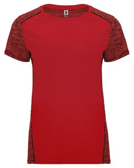 Dames zolder t-shirt Rood - S