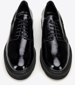 Dames Zwarte Lakleer Lage Schoenen - EU 37