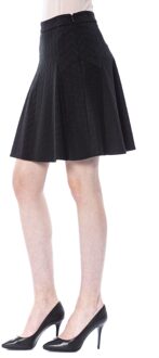 Dames Zwarte Polyester Rok - EU 38 / UK 10