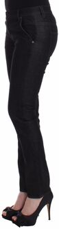 Dames Zwarte Slim Jeans Denim Broek Skinny Leg Stretch