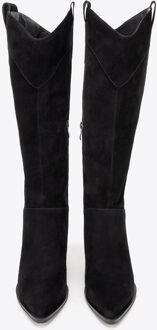 Dames Zwarte Suède Cowboylaarzen - EU 39