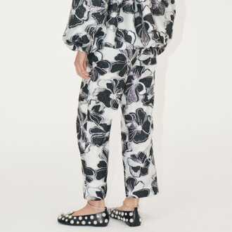 Damesculottes met elastische tailleband in Floral van Stine Goya Bloemenprint - L